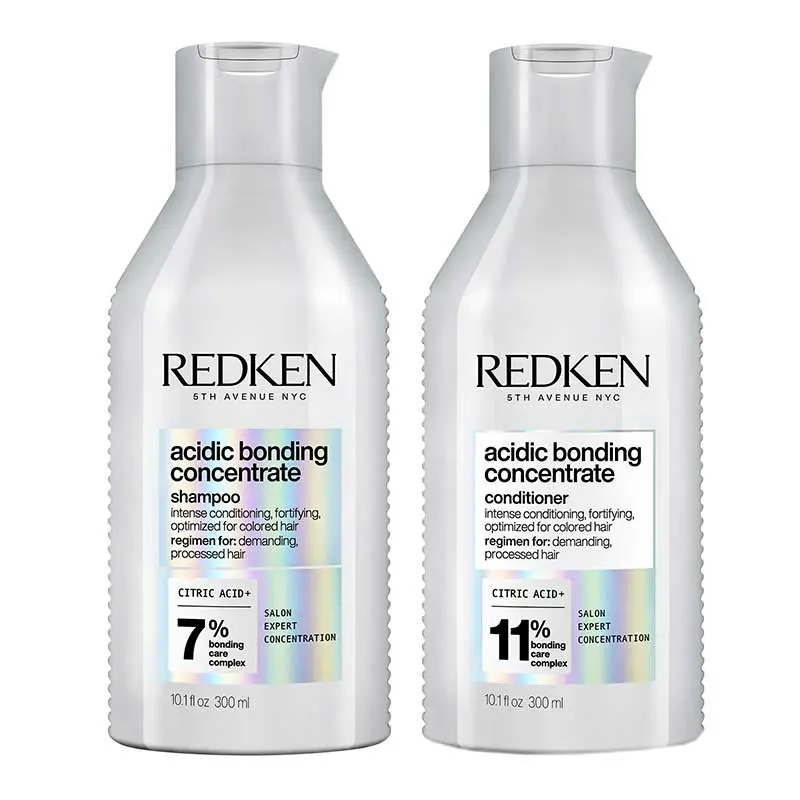Redken Acidic Bonding Concentrate Shampoo 300ml and Conditioner 300ml Duo Haircare Repair Frizz Hydrating Salicylic Smoother 0