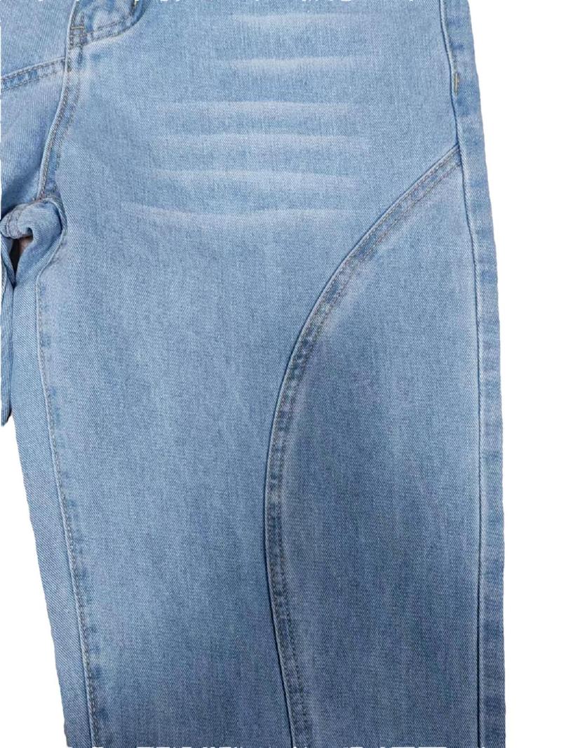 Product Introduction of Men's Solid Color Straight Leg Jeans, Loose Casual Comfy Denim Trousers for Spring & Fall, Fashion Men's Bottoms for Daily Wear, Cotton 8