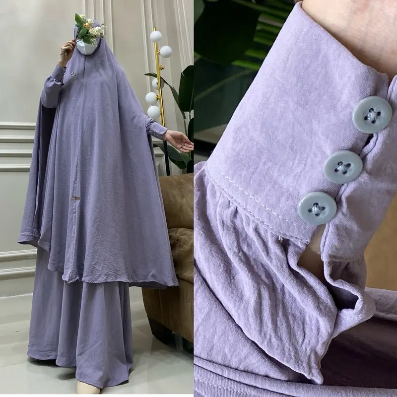 Fairuz Set Khimar cadar Gamis Syar'i (Khimar Super Jumbo) 4