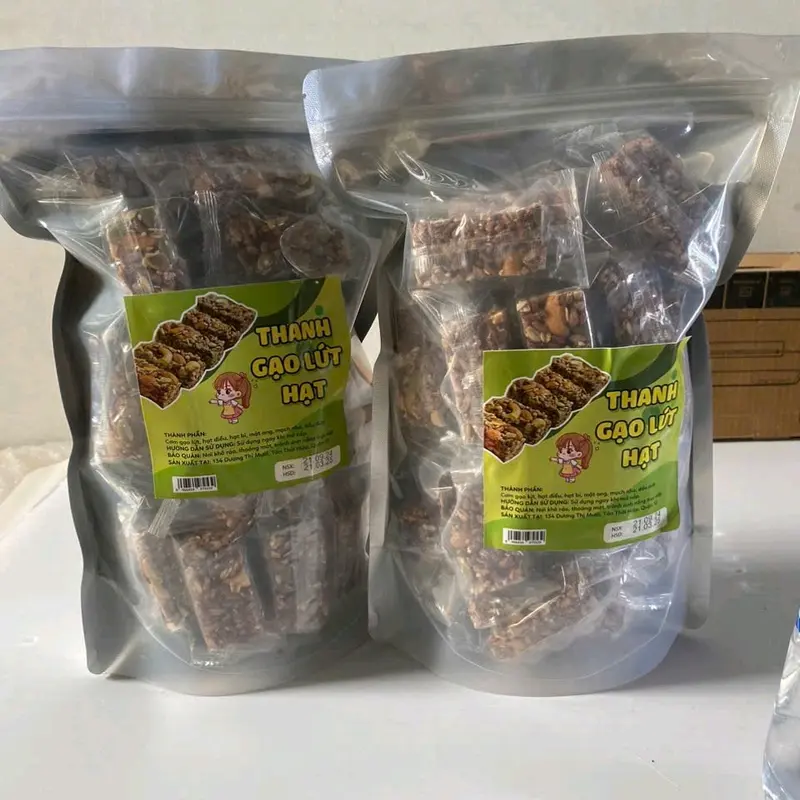 Túi 500g Bánh Thanh Gạo Lức Mix Hạt Thơm Ngon Snack Ăn Vặt Food 3