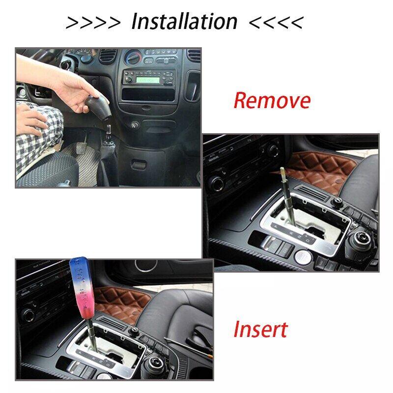 Universal Mobil Gear Shift Knob Kristal Warna-warni Gelembung Gear Stick Shifter Knob untuk Manual Auto Mobil Styling Shift Stick Gear Knob Car 1