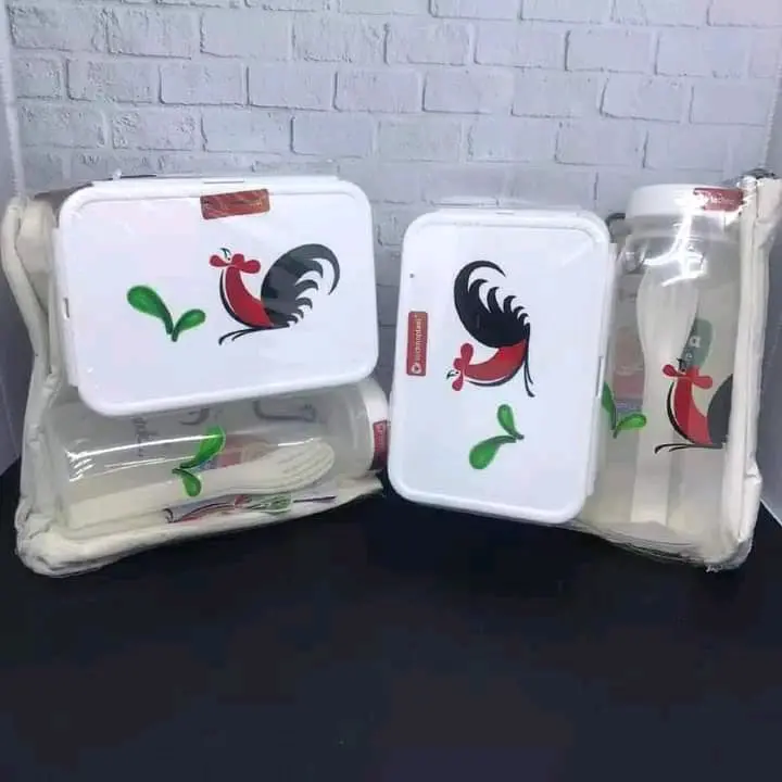 Tempat Makan Set Kukuruyuk Soft Lunch Kit Lunchbox Set 2