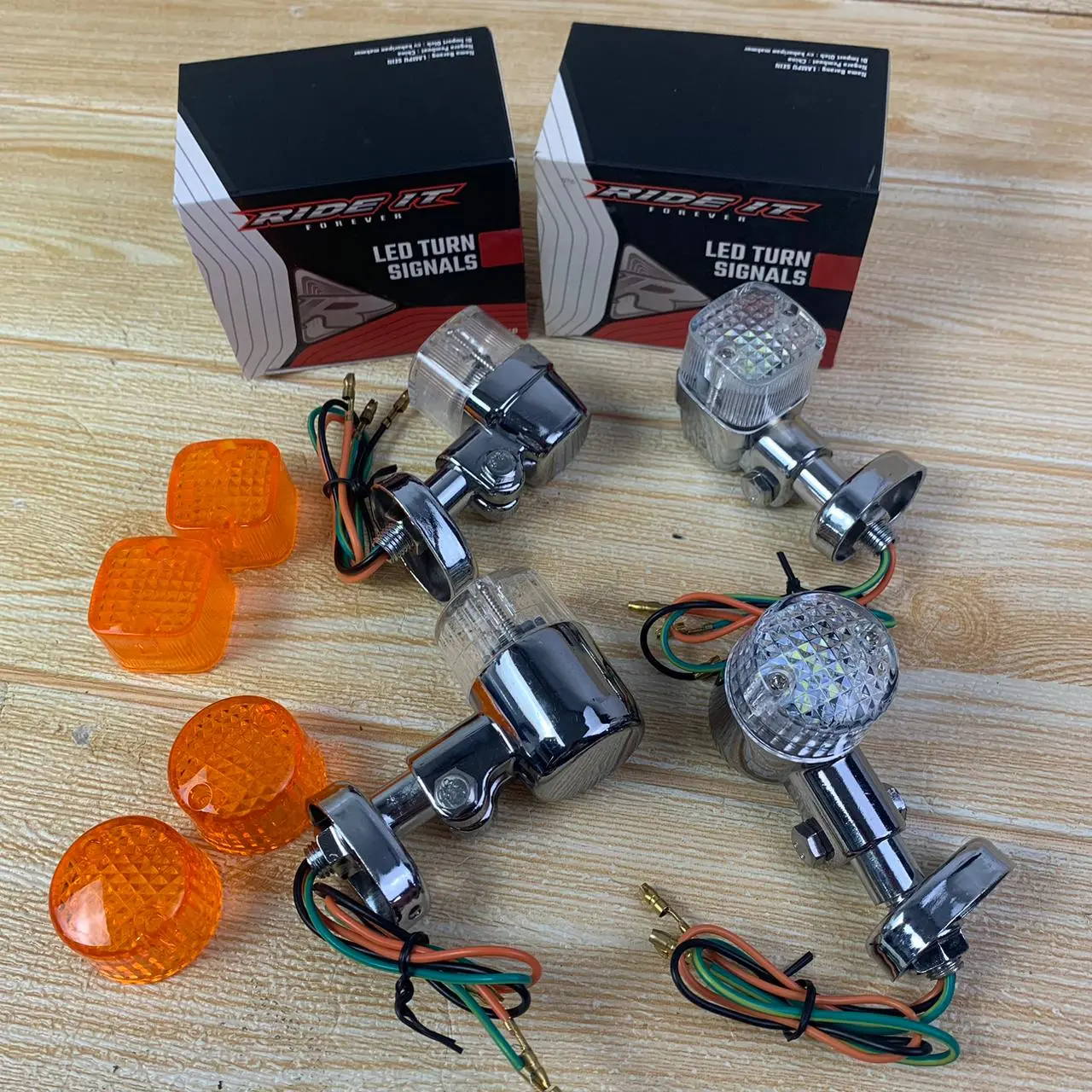 SEIN SEN RITING BULAT KOTAK PALU LED RIDE IT LED HD Turn Light Lampu Sein Reteng Reting CB GL Tiger megapro Vixion Win