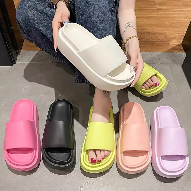 HÀNG CÓ SẴN - Sandal Chống Trượt ĐẾ CAO 6cm  Kiểu Dáng Đơn Giản Thời Trang Dành Cho Nữ 1222 DéP Shoes GiàY
