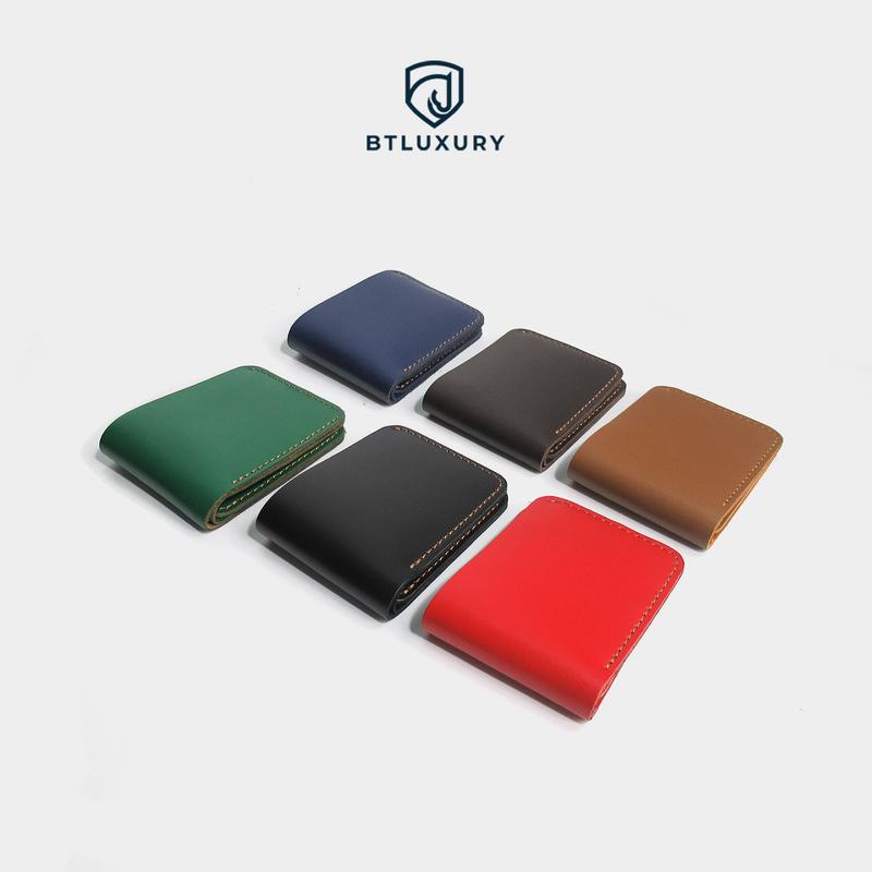 Ví Nam Mini Tonys 2 Bản 6 Màu Ví Da Nam Kích Thước Nhỏ Gọn Da Nappa Cao Cấp Ví mini nhỏ gọn thương hiệu BTLUXURY Wallet Hình Chữ Nhật vínam