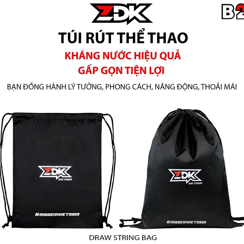 Túi rút thể thao, túi du lịch chống nước ZDK B2 có 2 ngăn, bơi lội, thể thao, bóng đá 2
