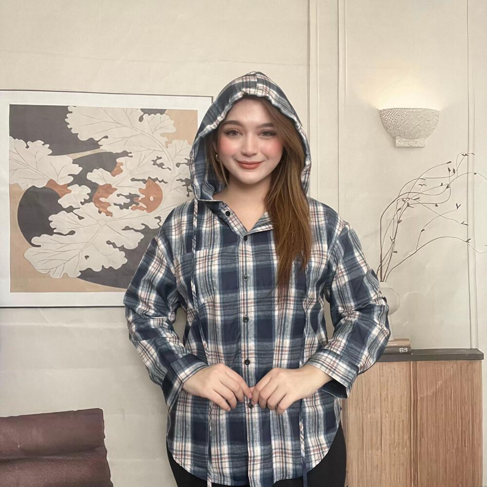 [ready stock]FADFAD kemeja cetak temperamen gaya baru wanita atasan elegan