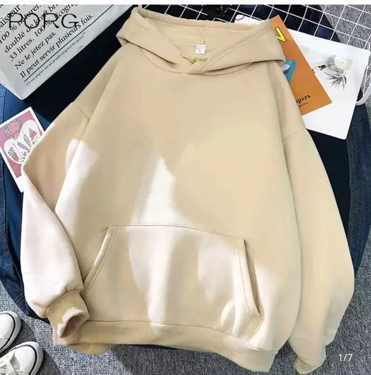 HOODIE POLOS COWO/CEWE BAHAN KATUN FLACEE/SWEATER TERBARU Katun Sweater sweater hoodie cowok Korean XXL putih jaket korea