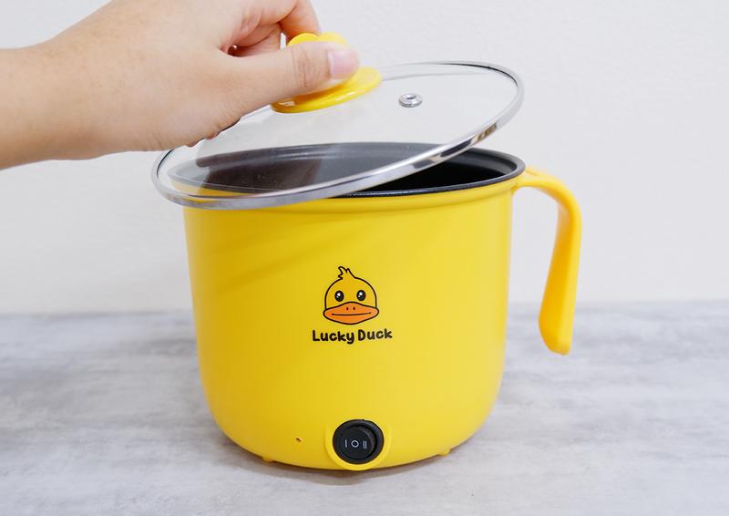 Product Introduction of หม้อไฟฟ้าอเนกประสงค์ หม้อไฟฟ้า Non-Stick ความจุรวมซึ้ง 1.8 ลายเป็ดน่ารัก หม้อสำหรับทำอาหาร 6