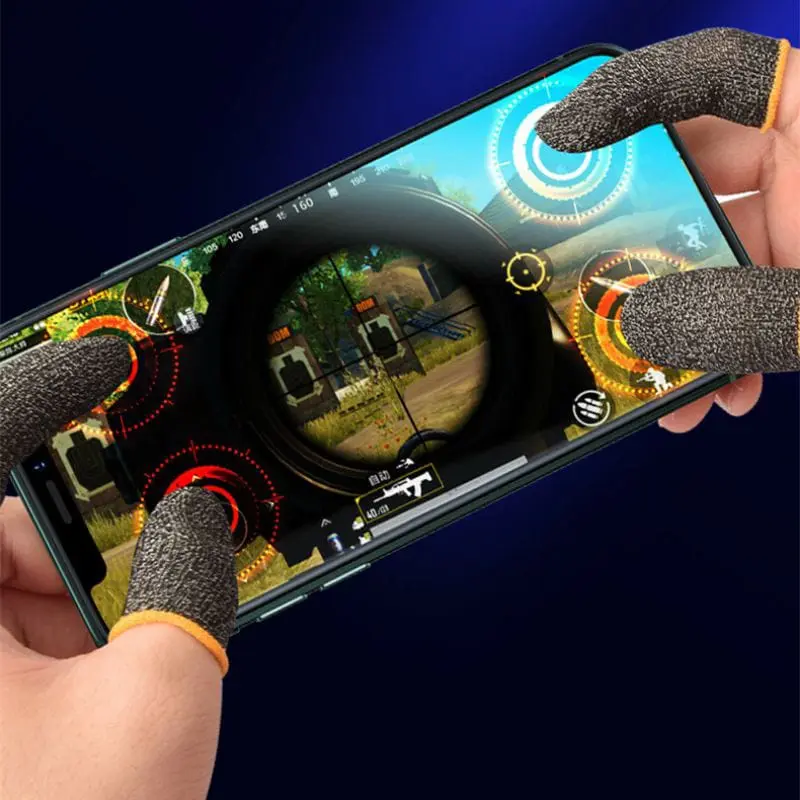 Dua Pasang Anti Basah Keringat Game Sarung Jempol Jari Gaming Sepasang 1