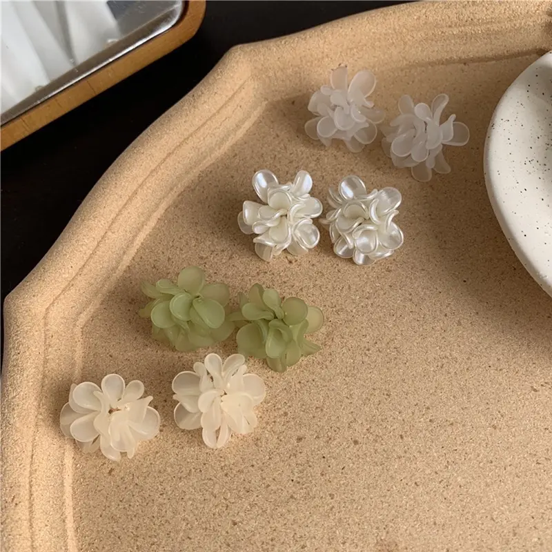 Mamoma.Things - Anting Tusuk Bunga Kelopak Tumpuk Korean Look [Alena] 7
