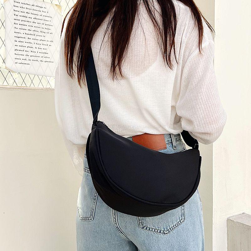 Túi Bánh Bao Nylon Mùa Hè, Dễ Phối Đồ Cho Học Sinh, Túi Đeo Chéo Một Bên Vai Dưới Cánh Tay, Cá Tính Giá Trị Cao, Nhẹ, Thích Hợp Đi Du Lịch, [1707 Đánh Giá Tích Cực] 3