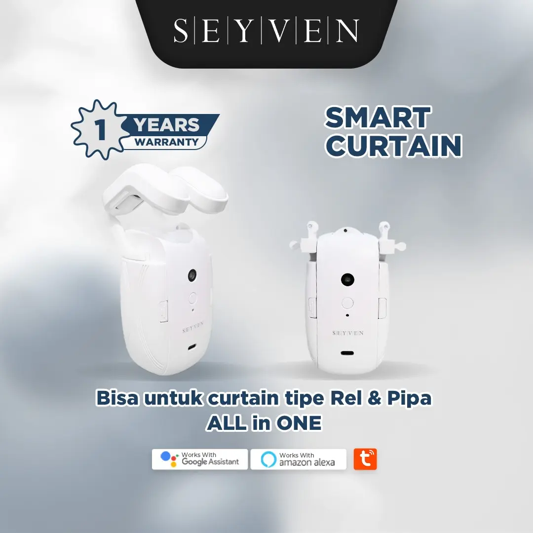 SEYVEN Smart Curtain Driver Robot Pembuka Tirai Otomatis Aplikasi Tuya