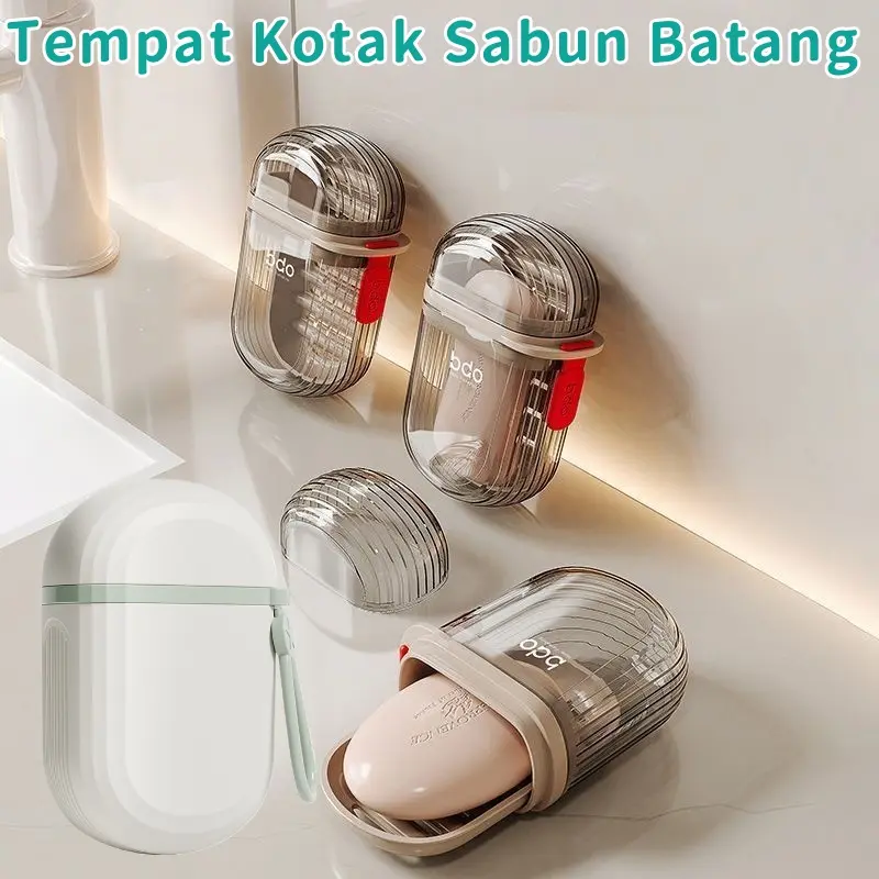 Vixplorn Portable Travel Soap/ Bath Soap Case/Sabun Soap Case Soap Dispensers/Tempat Kotak Sabun Travelling Soap Box Kotak