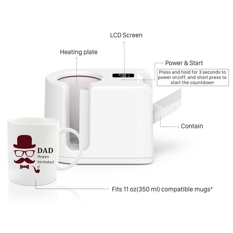 Mug Press Machine, Portable Mug Press Machine, Heat Press Machine with One-key Starting, Suitable for Infusible Ink Materials & Mug Blanks 11 oz 4