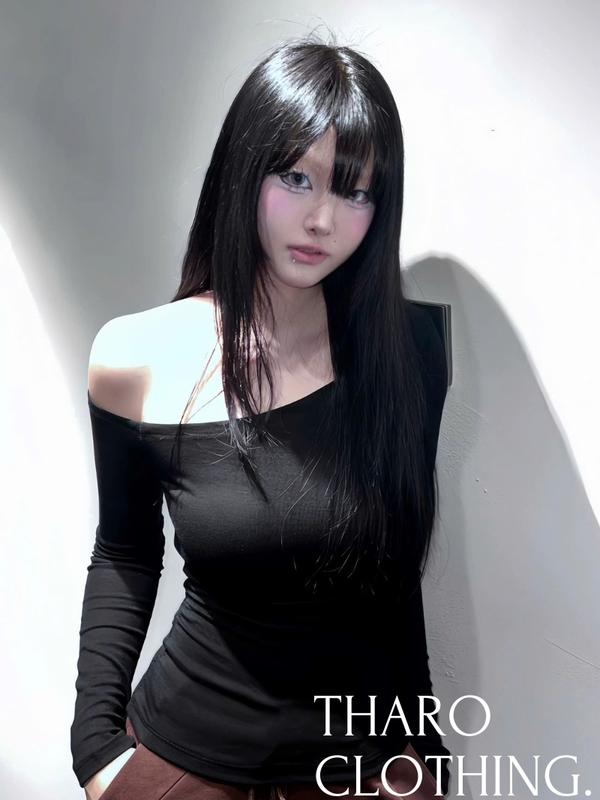 Áo Lệch Vai Tay Dài, Dáng Ôm - Tharo Clothing [AO00217] 1