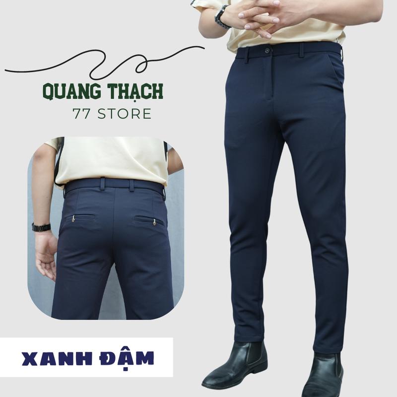 QUẦN DÀI TÂY ÂU XANH ĐẬM CHẤT COTTON 4 CHÌU CO DÃN MẠNH