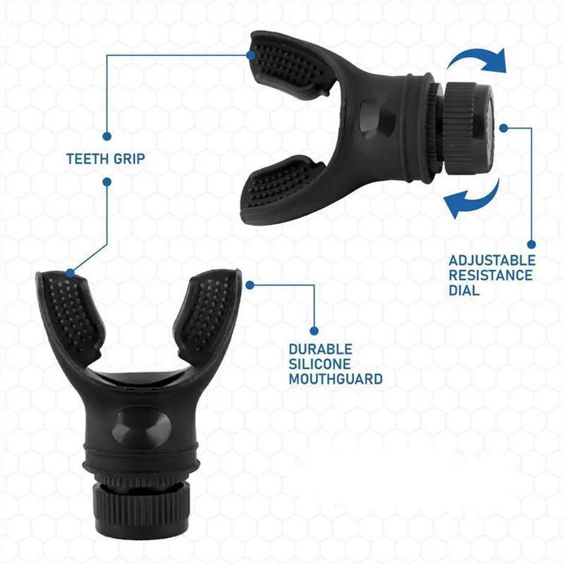 Portable Breathing Trainer, Adjustable Breathing Resistance Tool, Breathing Training Tool for Home Gym Workout, Fitness Equipment 3