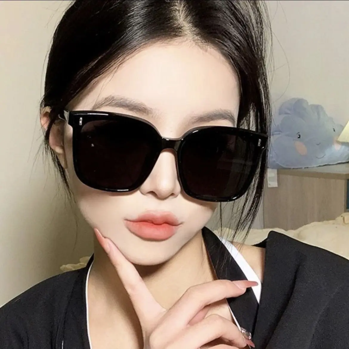 [Hot Sale] Women's Sunglasses High-End Ins Style High Appearance Face Slimming UV Protection Sun Glasses Cool Street Fashion Strong Light