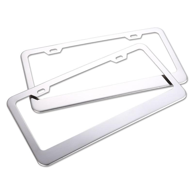 Khung Biển Số Ô Tô Xe Tải Bằng Thép Không Gỉ, Ca Mỹ 1X, Có Mũ Vít 6