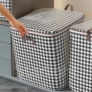 Starlight Kotak Baju Kuping Besar Storage Bag Jumbo Keranjang Baju Tempat Pakaian Mainan Selimut Kapasitas 180L Box Penyimpanan Serbaguna dengan Resleting HSB225