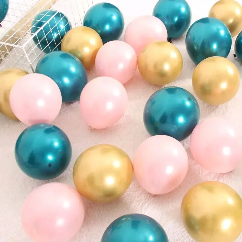 Set 30 bóng Cao Su siêu nhũ trộn màu 1 trang trí, decor 6
