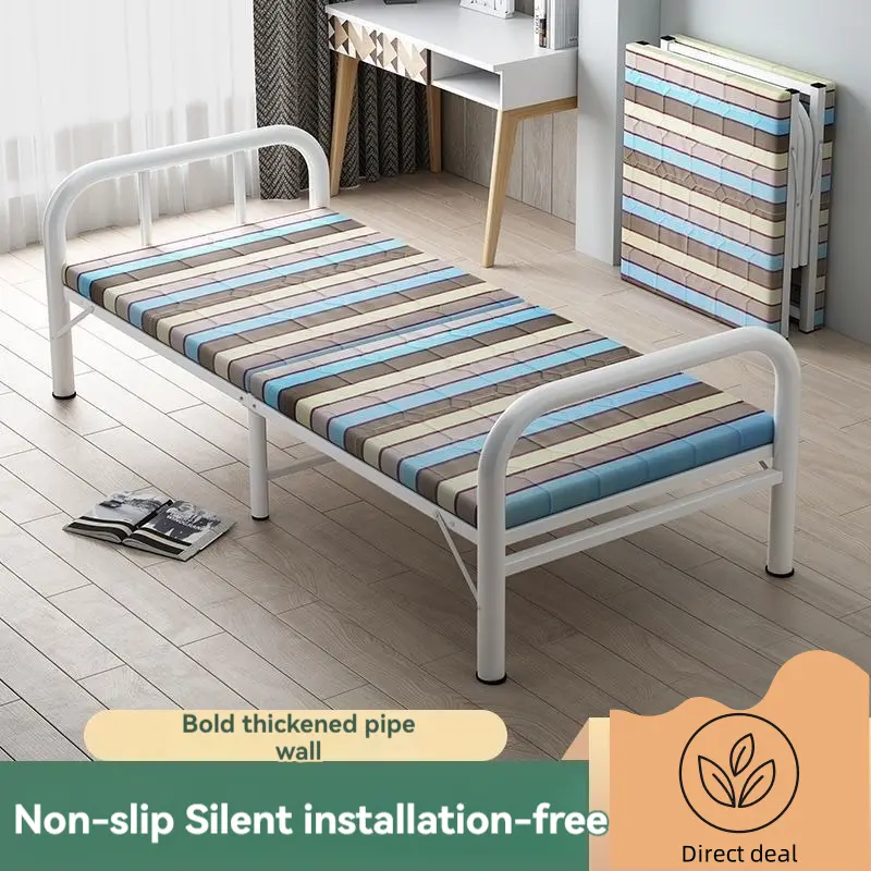 Southeast Asian Brand New Single and Double Folding Bed  Stainless Steel Durable and Stable  Fully Assembled folding  bed size