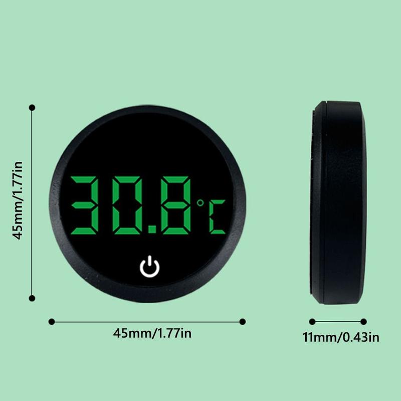 justzzs New Cordless Aquarium Thermometer Led Display Electronic Control Temp Meter Gauge Temperature Measurement Digital Thermometer Fish Tank Water 2