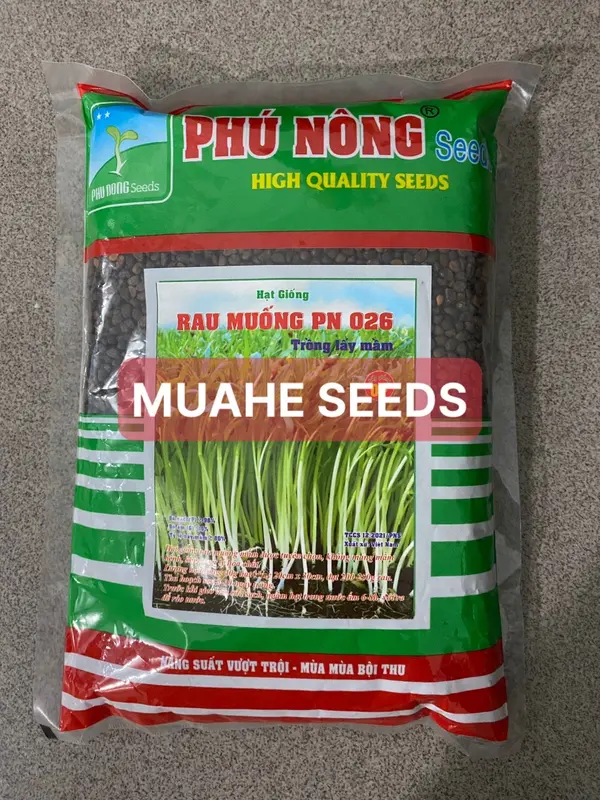 Hạt giống mầm rau muống Phú Nông - Gói 1kg 1