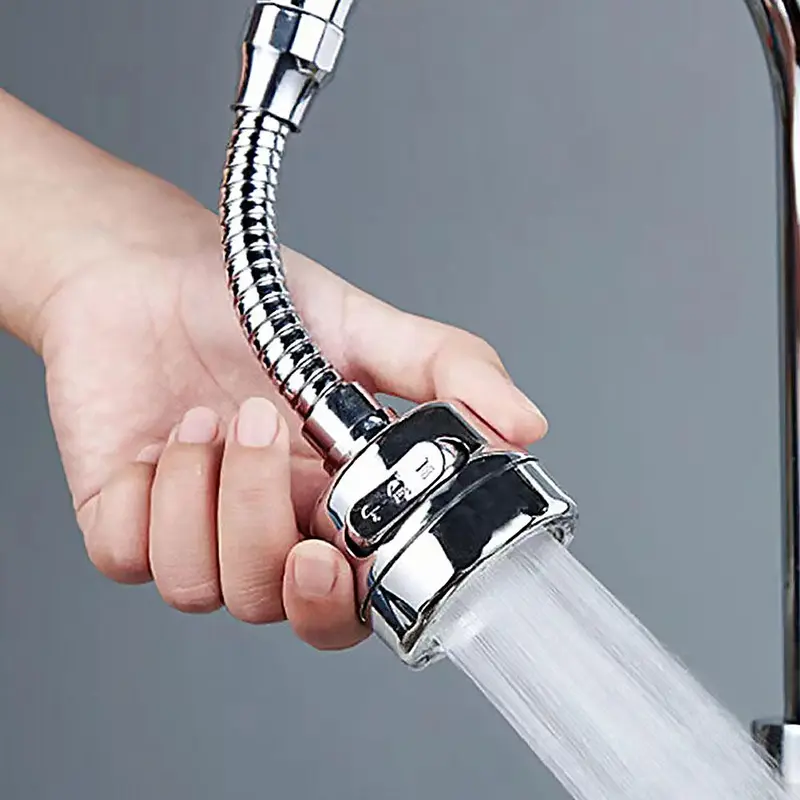 360 Degree Rotate Water Saving Tap Aerator Water Faucet Bubbler Filter Aerator Kitchen Faucet Reach Extender Household Faucet Tap Splash Filter bathroom 2