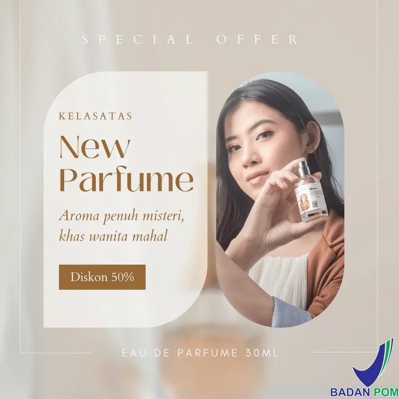 Parfum KELASATAS Madame Aroma mawar segar dan melati subur 30ml Eau De Parfume Wanita Wangi Tahan Lama BPOM EDP Perfume Tubuh 1
