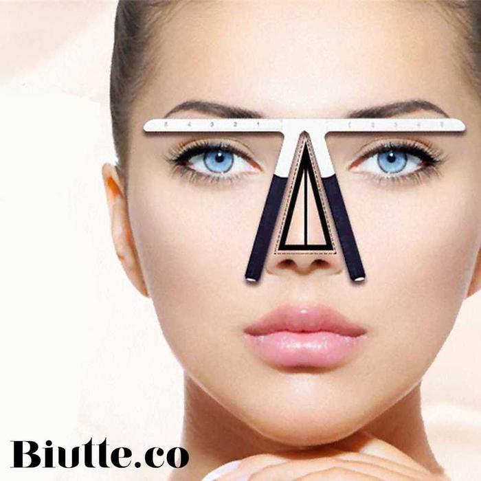 Gambar COD Alat Penggaris Pengukur Sulam Alis Mata Eyebrow Wanita Bahan Stainless Steel Biutte.co dari AEP STORE_NEW Kota Administrasi Jakarta Barat Tokopedia