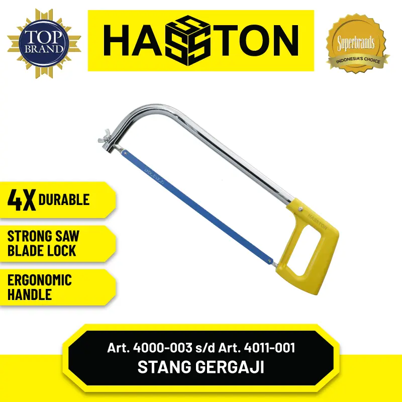 Hasston Stang Gergaji Besi / Hacksaw Frame (4000) 0