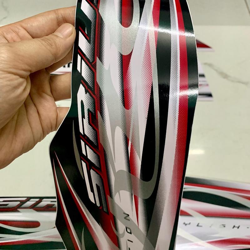 Bộ tem sirius 2013 màu trắng hàng nhập Thái Lan chất lượng cao dành riêng cho dòng xe này tem in lụa màu sắc cực đẹp và bền,giá bán cực tốt bán lẻ như bán sỉ Nhãn Dán