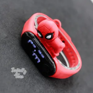 Jam Tangan Digital LED Anak Karakter Kartun 3D Tali Karet