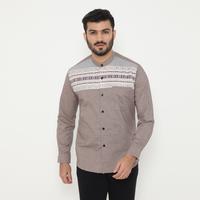 Gambar Dancus Baju Muslim Pria Baju Koko Motif Bordir Lengan Panjang Warna Coklat OLRM325 - L dari Dancus Kota Administrasi Jakarta Barat 1 Tokopedia