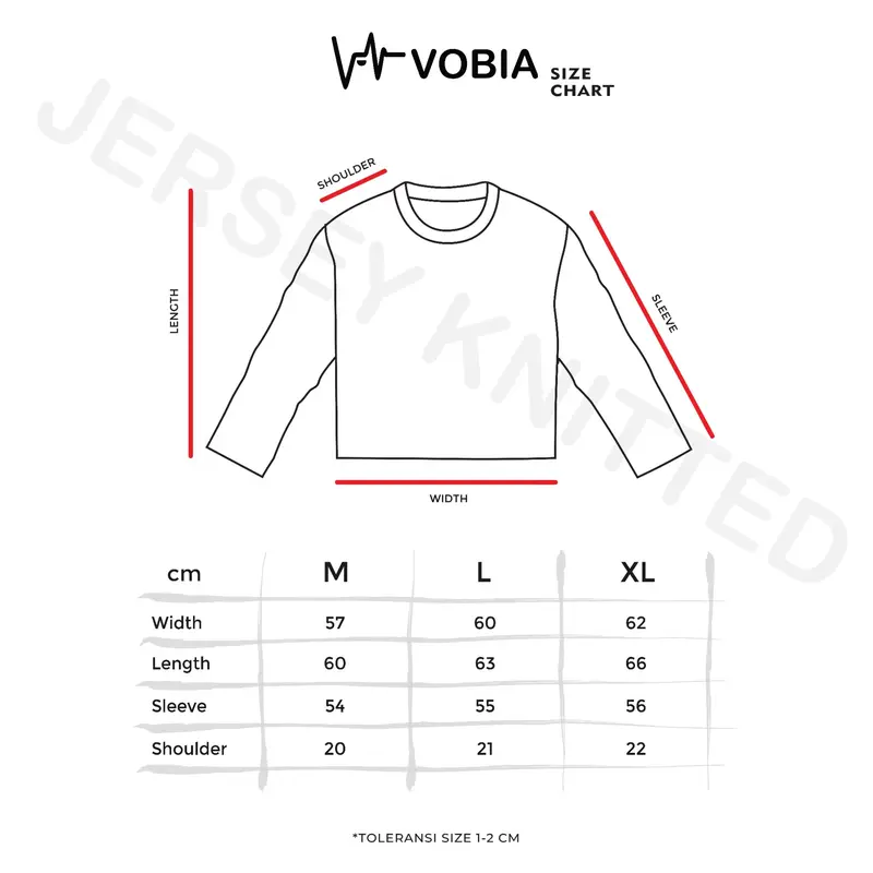 Vobia Jersey Crewneck Knitted Oversized Boxy - Spade 6