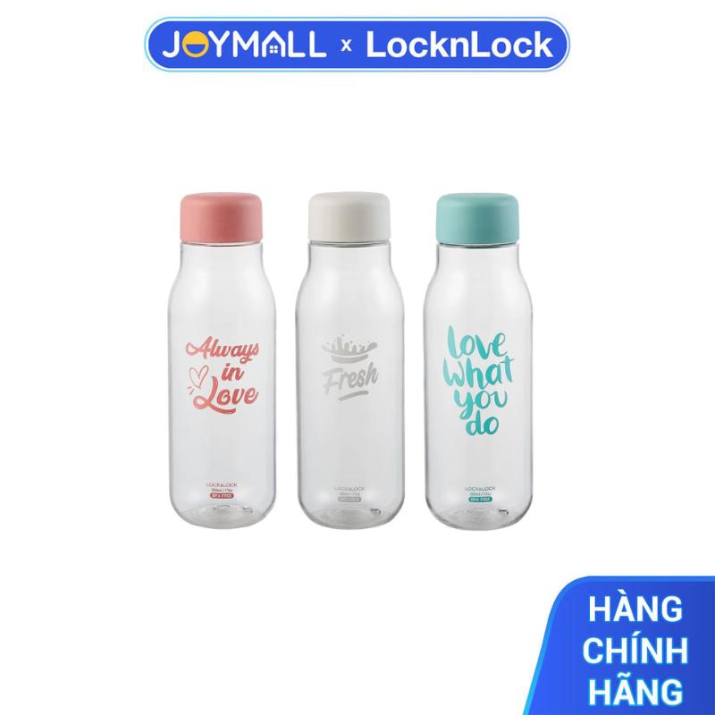 Bình Đựng Nước Hoa Quả Detox Lock&Lock Milky 500ml HAP654, Hàng chính hãng, nhựa PET, gọn nhẹ, không chứa BPA - JoyMall