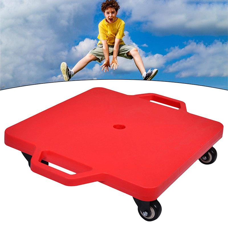 Product Introduction of Plastic Scooter With Handle, Four Wheel Scooter With Swivel Casters Plastic Scooter Kids Scooter Indoor And Outdoor Kids Kinesiology Balance Trainer 29