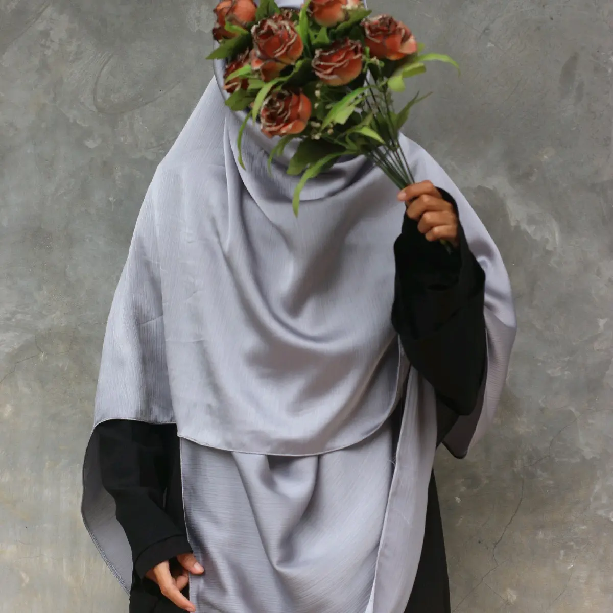 segiempat oval cradenza silk malay square jumbo syari Kerudung Hijab persegi jilbab
