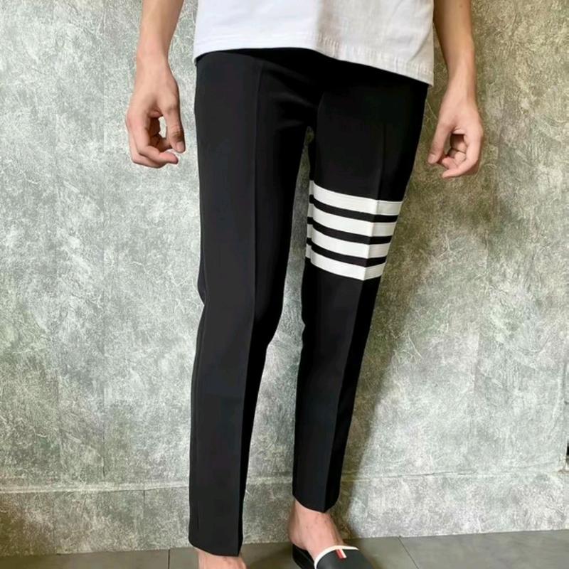 Quần âu nam thom 4 kẻ trắng phiên bản hót Menswear size 23-35kg  Pants 2