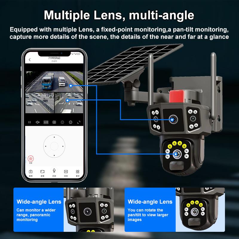 Product Introduction of WIFI  12MP Camera กล้องวงจรปิดไร้สาย 12MLite กล้อง3เลนส์ ติดตั้งภายนอก/ภายในได้ กันน้ำกันฝนกันฟ้าผ่า เชื่อมต่อดูออนไลน์ผ่านมือถือได้ พูดคุยโต้ตอบได้ ไม่มีเน็ตก็ใช้งานได้ ไม่ง้อไวไฟ ค่าไฟ0บาท ติดตั้งง่าย3ขั้นตอน เชื่อมต่อง่าย บันทึกดูย้อนหลัง รองรับSD card 23