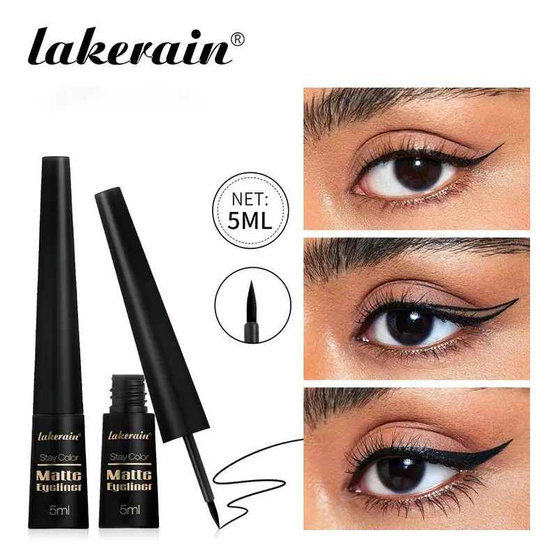Product Introduction of Long Lasting Liquid Eyeliner, 1 Count Matte Quick Drying Waterproof Eyeliner Pen, Professional Daily Makeup Accessories, Eye Makeup Products 0