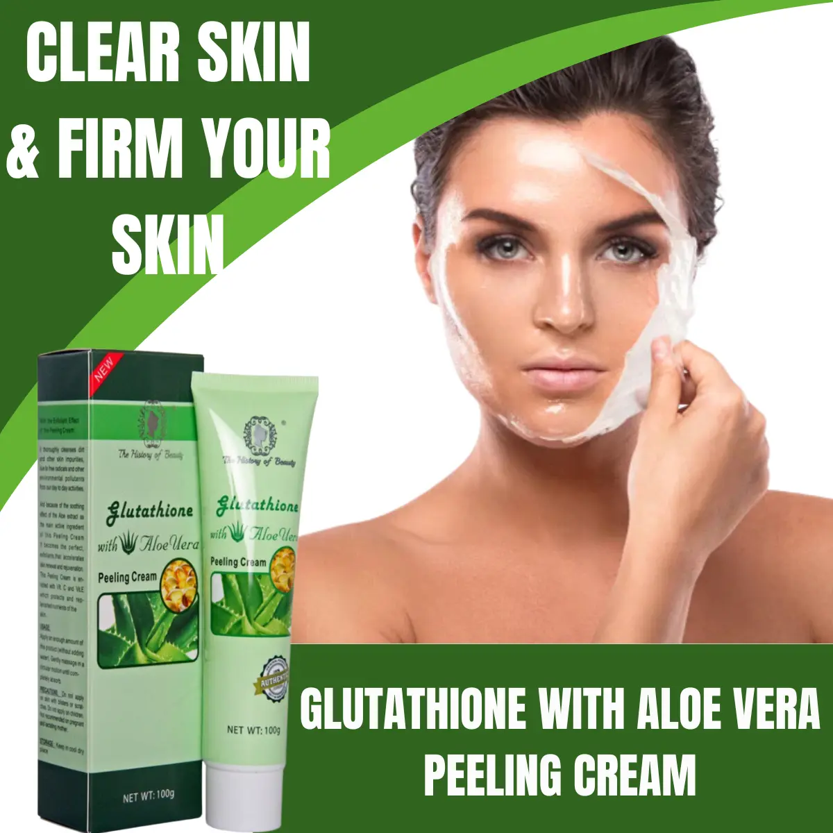 Glutathione with Aloe Vera Peeling Cream The History of Beauty Cleanses Dirt and Other Skin Impurities - TikTok Shop Philippines Glutathione with Aloe Vera Peeling Cream The History of Beauty Cleanses Dirt and Other Skin Impurities - TikTok Shop Philippines