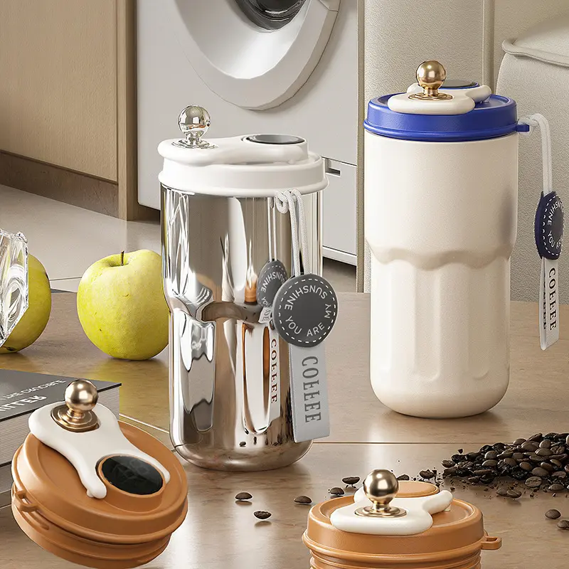 Cốc Chân Không, Hiển Thị Nhiệt Độ Thông Minh, Thép Không Gỉ 316, Cốc Cà Phê, Thẩm Mỹ Cao, Cách Nhiệt Hai Lớp, Thích Hợp Cho Nam Và Nữ, Quà Tặng Đi Kèm, Cốc Nước 0