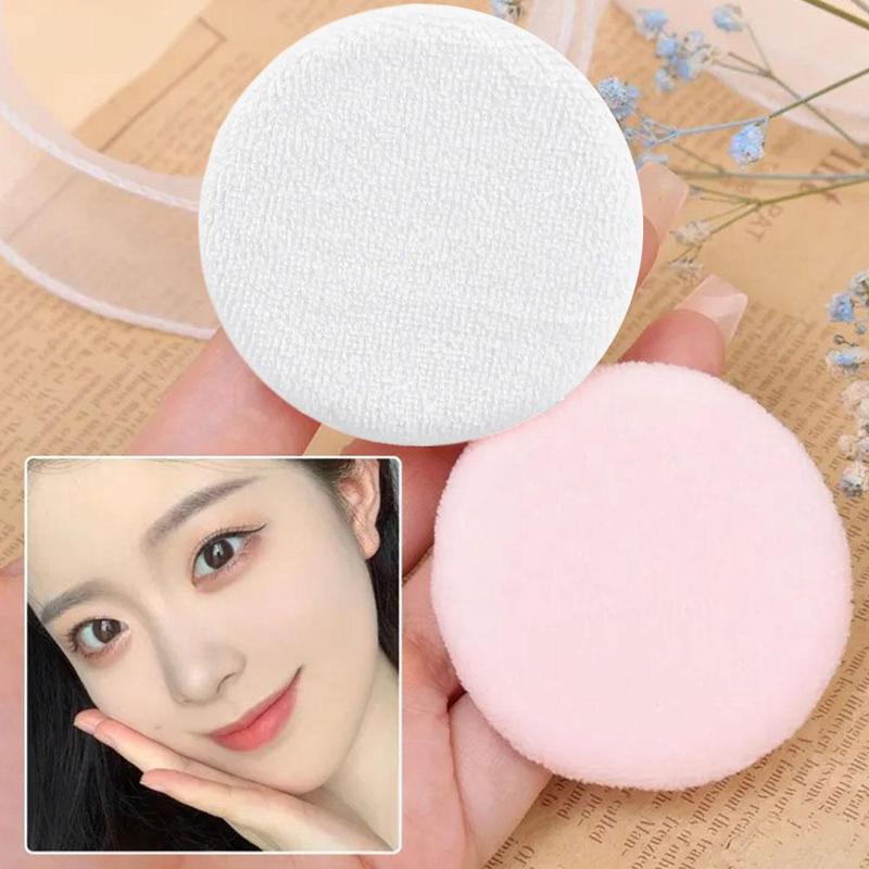 Mút Đánh Phấn Tròn, Dễ Thương, Làm Bằng Cotton Nguyên Chất, Mềm Mại Và Thân Thiện Với Làn Da, Thích Hợp Cho Bé Gái, Dùng Để Trang Điểm Và Thiết Lập, M4Q3 0