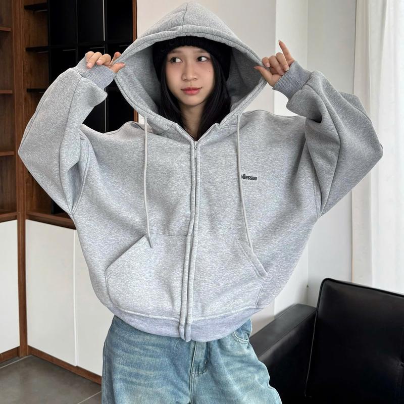 Áo Khoác Nỉ Dessuu Túi Ngược Boxy Nhiều Màu_SSSTore.Aesthetic Nữ Top Women Hoodie