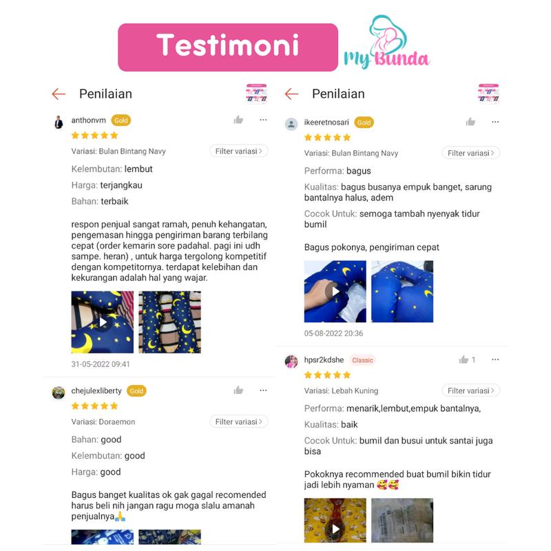 Doraemon - Bantal Ibu Hamil Tidur Premium Ukuran Reguler Bumil Bunda 5