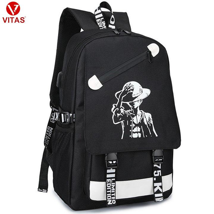 Ba lô hoc sinh nam nữ thời trang chất riêng V0176 Đeo Vai Backpack Da balod i
