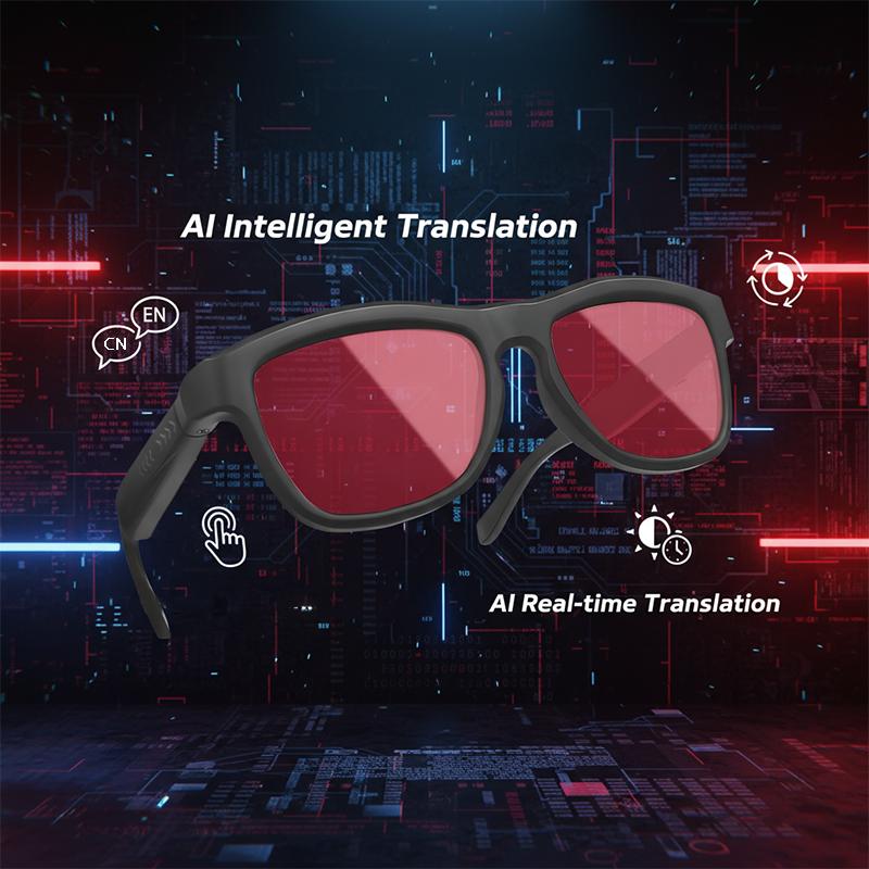 Touch Automatic Color Changing Dimming Bluetooth 5.4 Voice Assistant AI Smart Translation Music Glasses Men UV400 Protection - Image 3